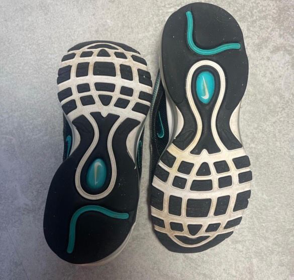 Nike Air Max 97 Black / Teal / White нови! + QR code