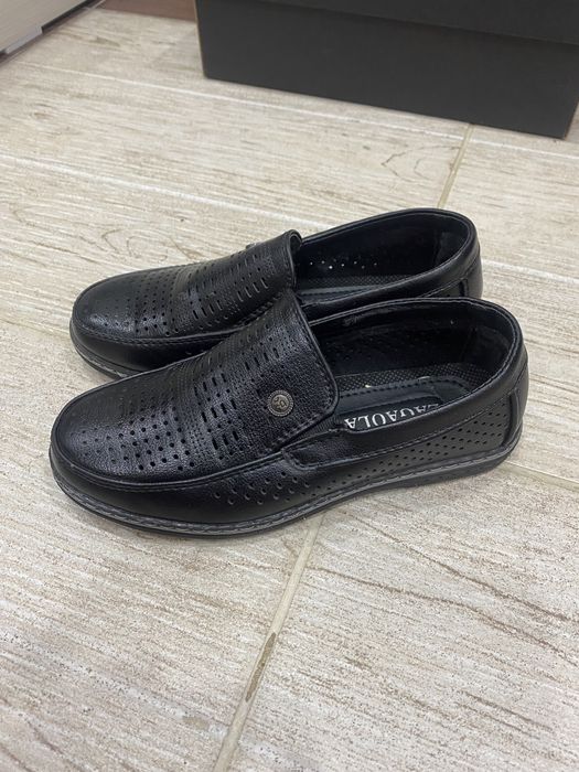 Кожаные мокасины для мальчика