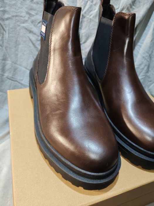 Удобни мъжки боти от естествена кожа TOMMY JEANS №44