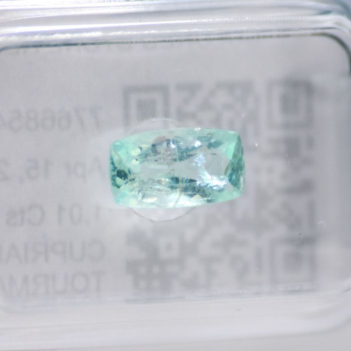 Paraiba Turmalină 1.01 carate piatră preţioasă