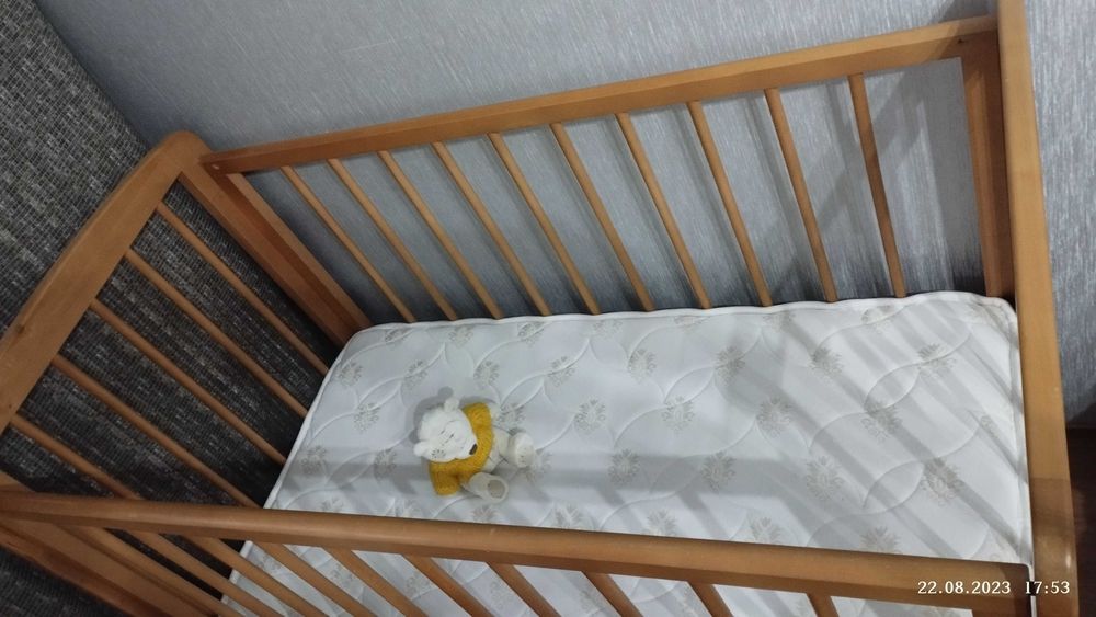 Новый детский манеж с матрасом ортопед
