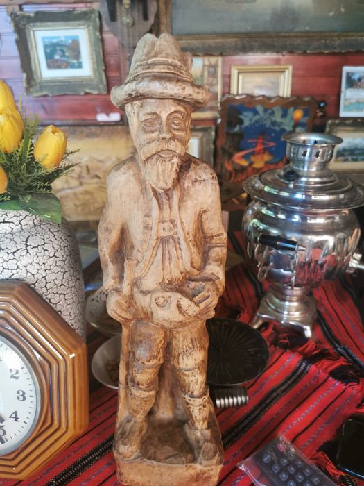 Set statuete lemn si piatra