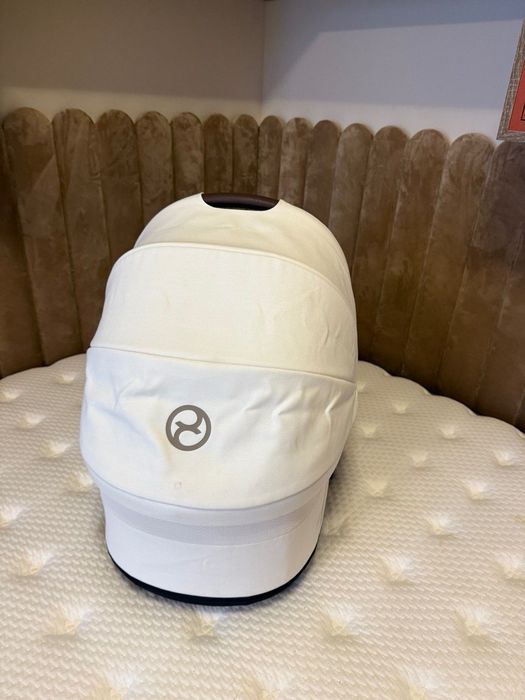 Кош за новородено Cybex Cot S Seashell Beige + дъждобран