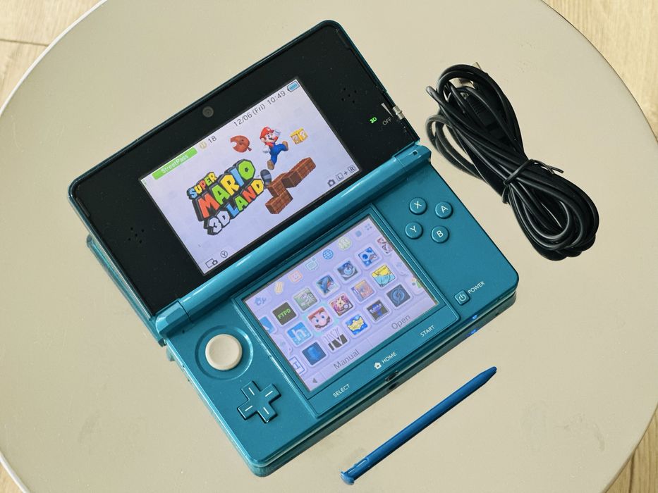 Nintendo 3DS Blue + 70 игри Pokemon Zelda Mario Нинтендо