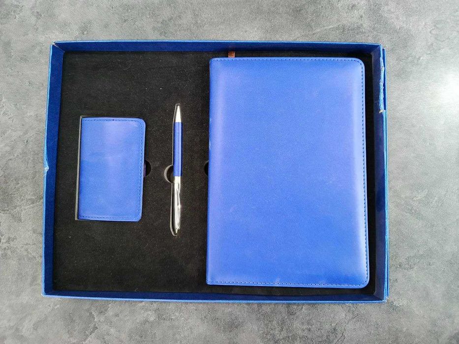 Подарочный набор 3в1 – блокнот, ручка, держатель для карт