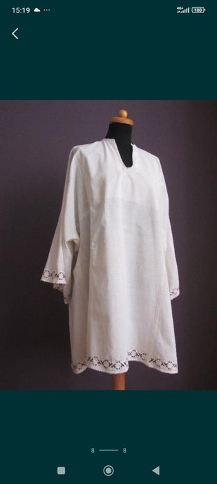 Ie de mire/ Cămașă tradițională de mire cu fir metalic