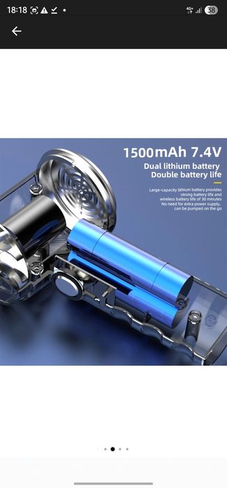 Aspirator auto portabil 2in1 SUFLARE + ASPIRARE, USB, compact, ideal masina & tastatura