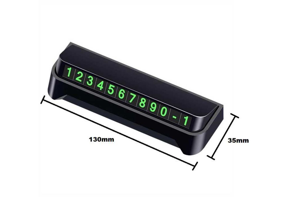 Табелка за телефонен номер за автомобил