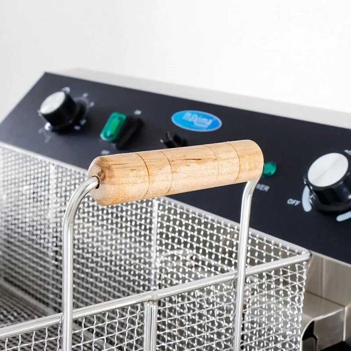 Електрически трифазен фритюрник 45л - със студена зона, шкаф