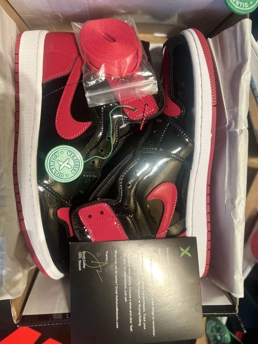 Jordan 1 Patent Red/UNC StockX+factura