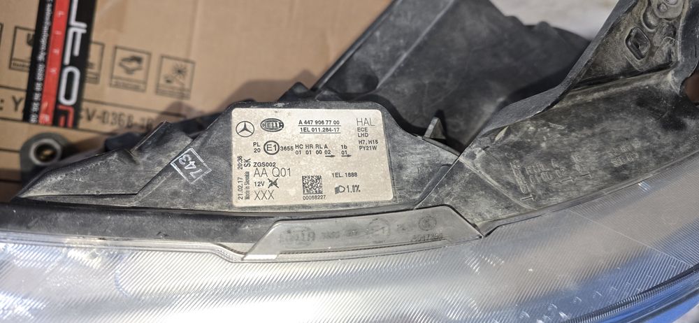 Фарове мерцедес с лед крушки с канбус