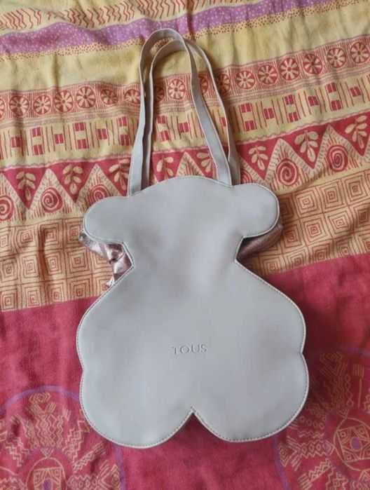 Geantă casual model ursuleț cu sclipici