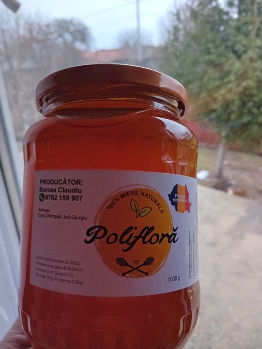 Miere polifloră si rapiță direct de la producător