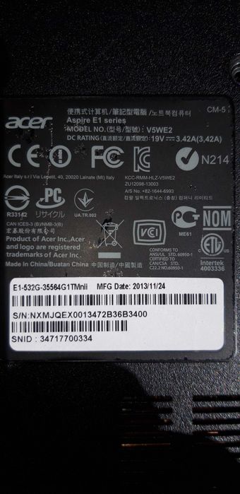Продавам лаптоп ACER  Aspire  E1