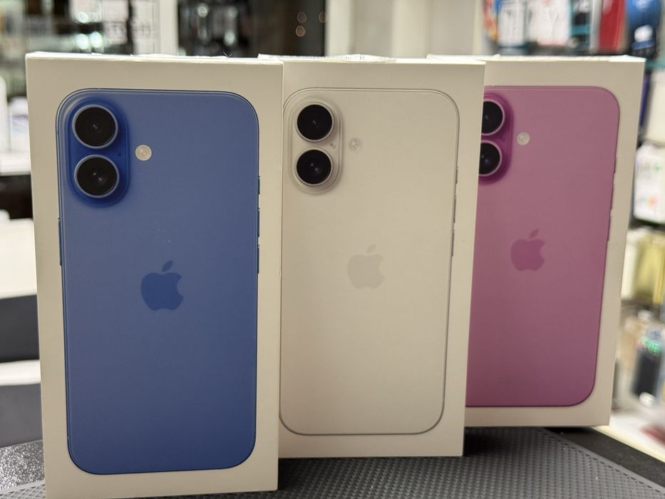 Apple iPhone 16,White,128GB *ЧистоНов*3г Гаранция*