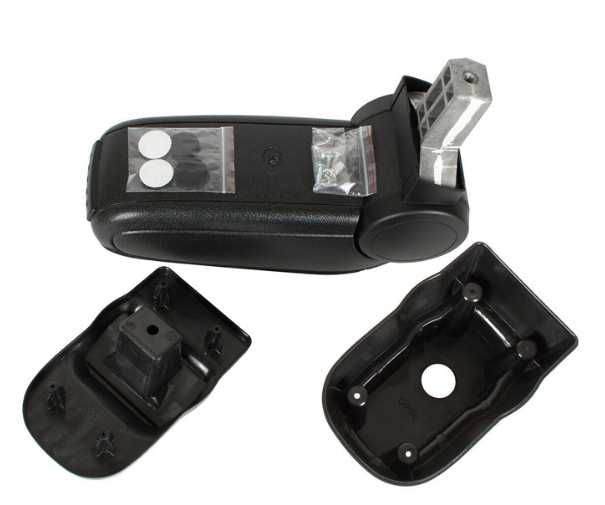 Подлакътник за Opel Corsa D 2007-2014г, черна еко кожа