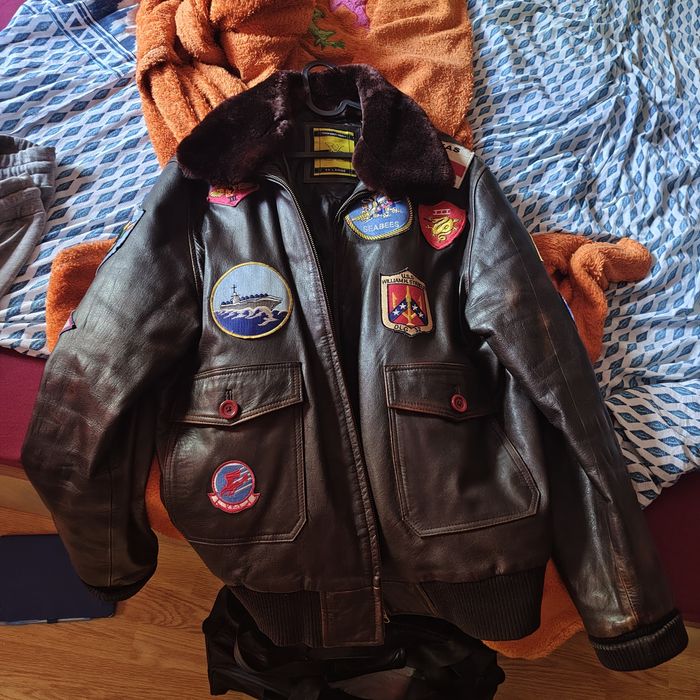 Geaca piele Top Gun