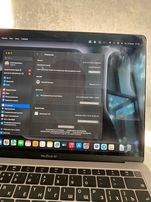 Macbook air sotiladi