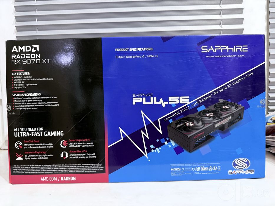 RX 9070XT 16GB Saphire pulse