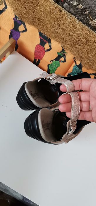Златисти Сандали от естествена кожа 40 н.