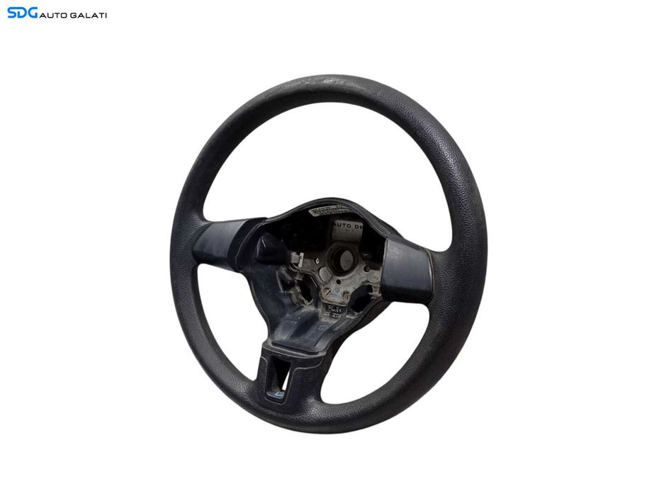 Volan din Plastic Venilin in 3 Spite cu Uzura Volkswagen Golf 6 2008 - 2013 Cod 5C0419091 (Uzura Centru Sus) [LC0874]