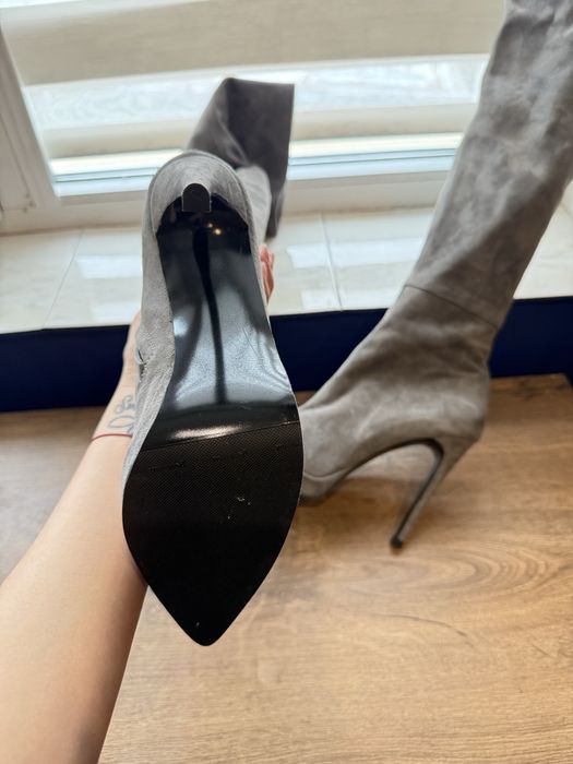 Чизми от естествен велур!