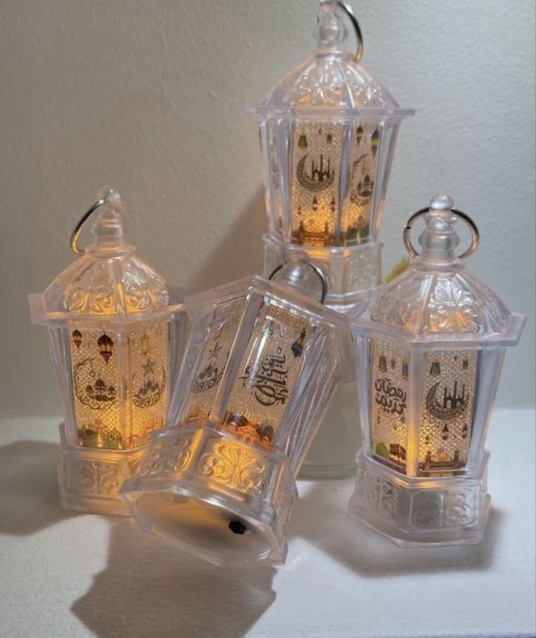 Декоративный LED-фонарь, украшенный в стиле «Рамадан»