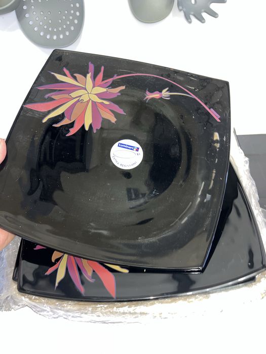 Посуда luminarc серия quadrato black pink