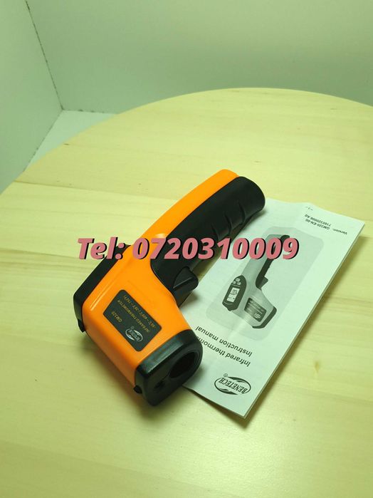 Termometru Industrial Optimus 380 Interval -50 +380 Grade C Cu Afisaj Luminat , Portocaliu Negru Pentru Iluminare Si Montaj Pe Echipamente Compatibil