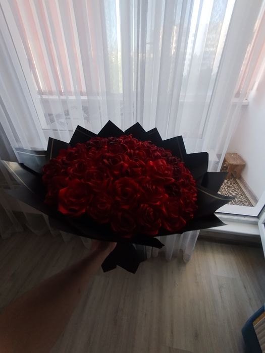 Атласные розы (45шт)