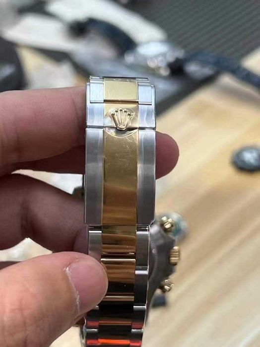 rolex daytona двуцветен, черен