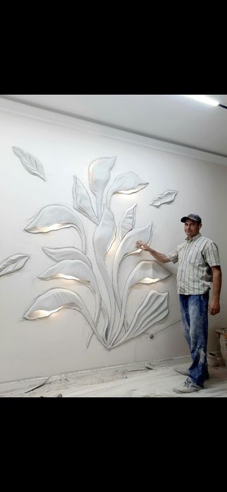 Роспись стен,  Барельефы в Алматы художник.