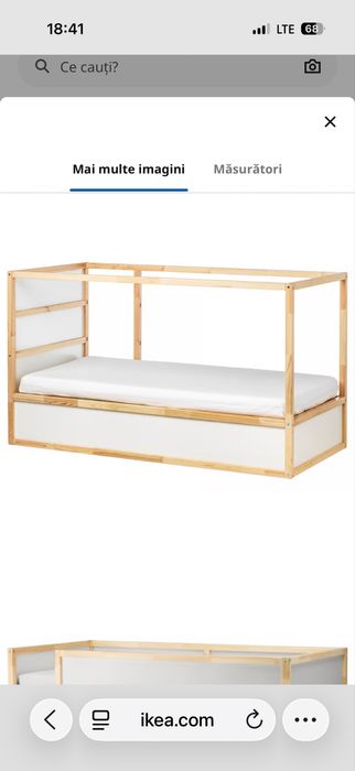 Pat reversibil Kura Ikea supraetajat