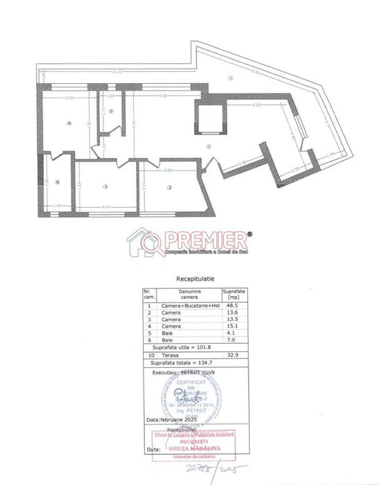 PENTHOUSE - 4 camere cu terasa