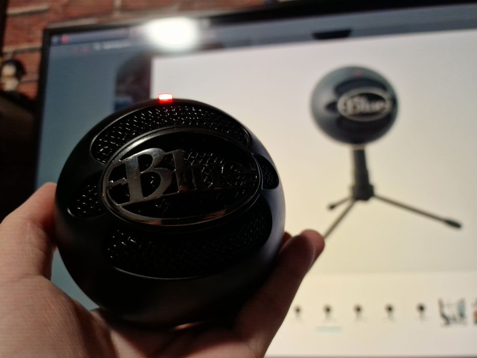 Microfon Blue Snowball iCE Negru - Perfect funcțional (Fără trepied)