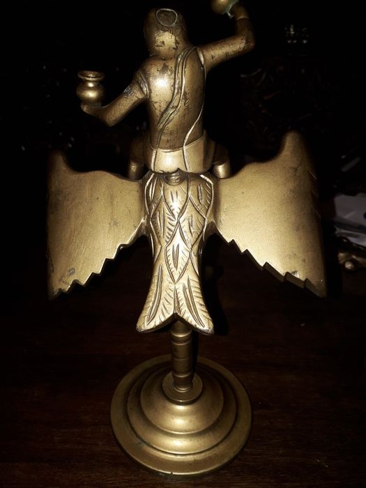 Statuie bronz,vintage, cu tematica interesanta, din colectia proprie!