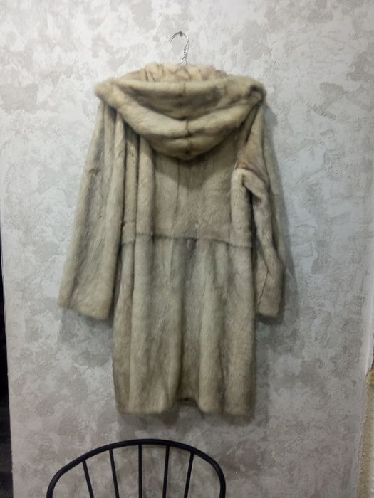 Шуба норковая серая