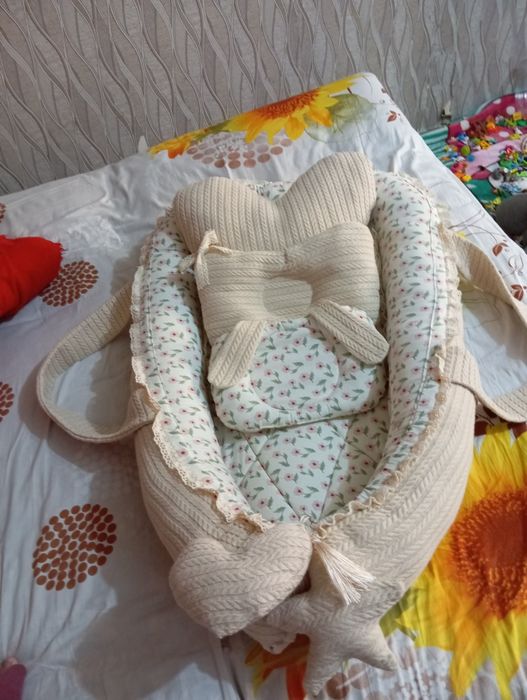 Детская  мини кроватка (гнёздышко) для новорожденных