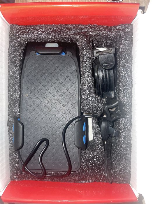 Lampă bicicletă cu claxon + suport telefon – ca nouă