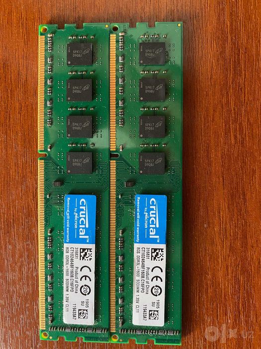 Оперативная память DDR3-1600 2x8Gb