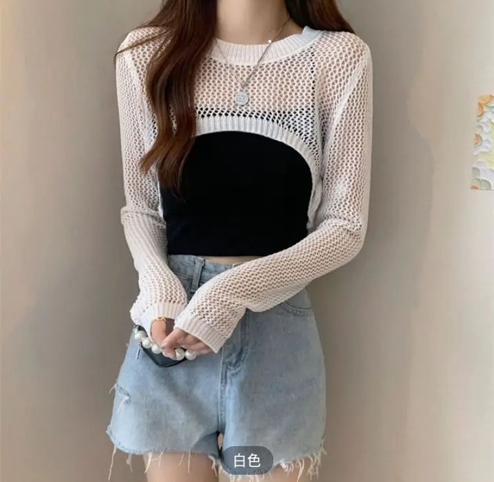 Сетовая кофточка