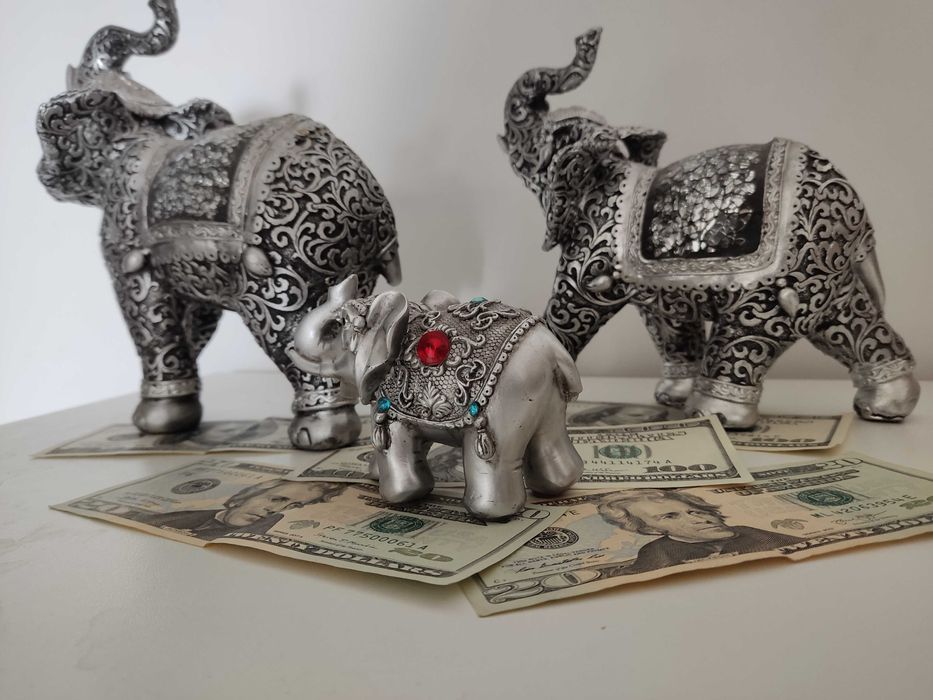 Семья слонов. 3 шт.