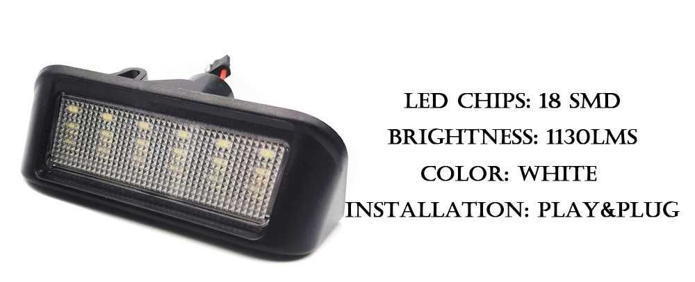 ЛЕД плафони за регистрационния номер за Peugeot Пежо Ситроен Citroen