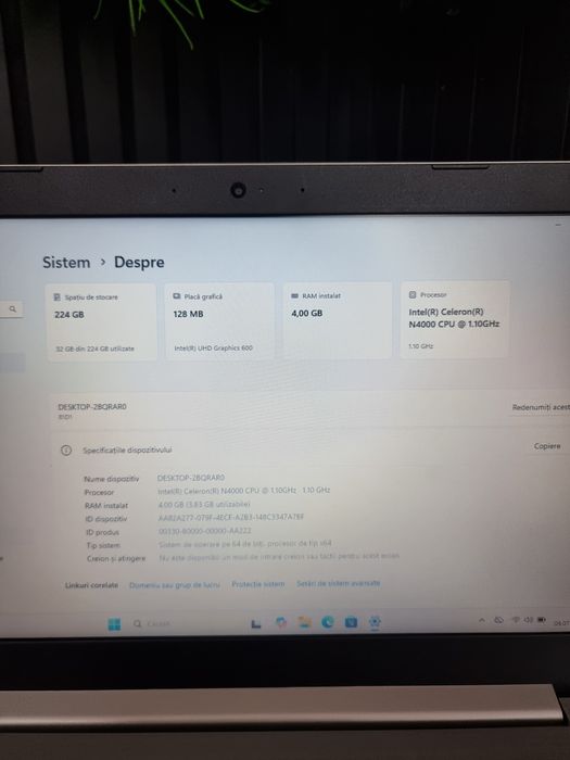 Noble Amanet - Lenovo Ideapad 330, Intel celeron N4000, 4GB, 256gb
