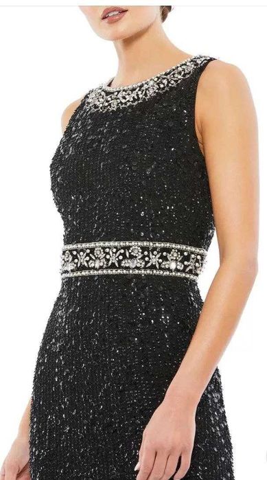 Вечернее черное платье американского бренда Mac Duggal 6 размер США