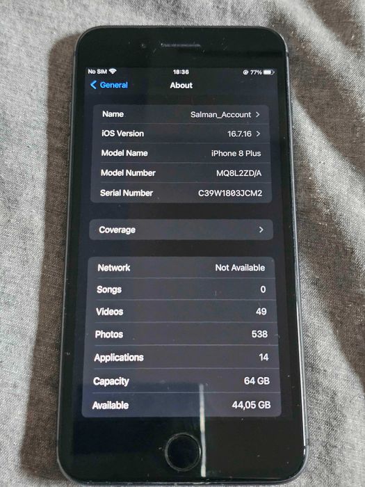 iPhone 8 Plus 64GB, НОВА БАТЕРИЯ!