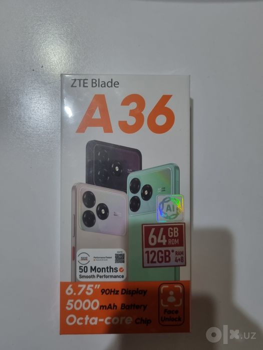 Smartfon yangi Zte a36