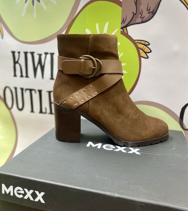 Дамски боти обувки MEXX 40-41 естествена кожа