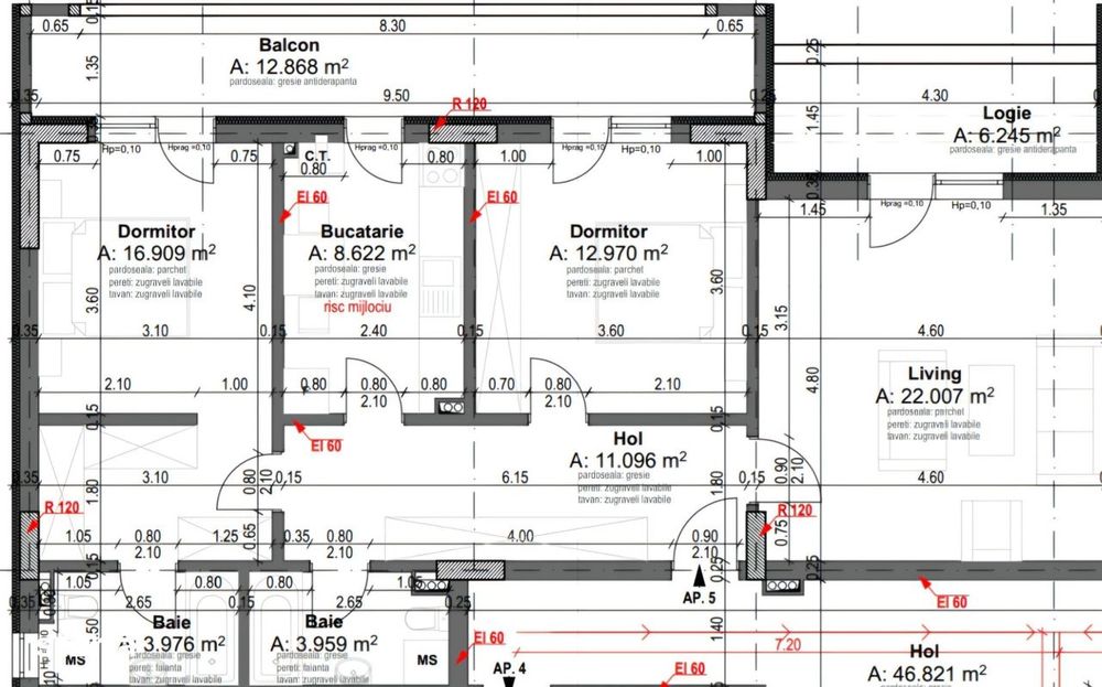 Ap. 3Cam. Spatios, Bloc Premium P+4 / Pallady ,Metrou N. Teclu! — fotografia 1