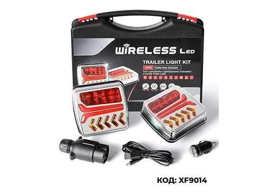 Безжични LED стопове,стоп светлина с магнит 12V-24V за ремареке/кемпер